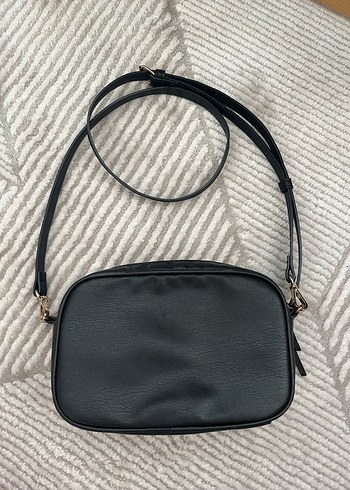 Siyah Deri Kadın Çapraz çanta - Görsel 2