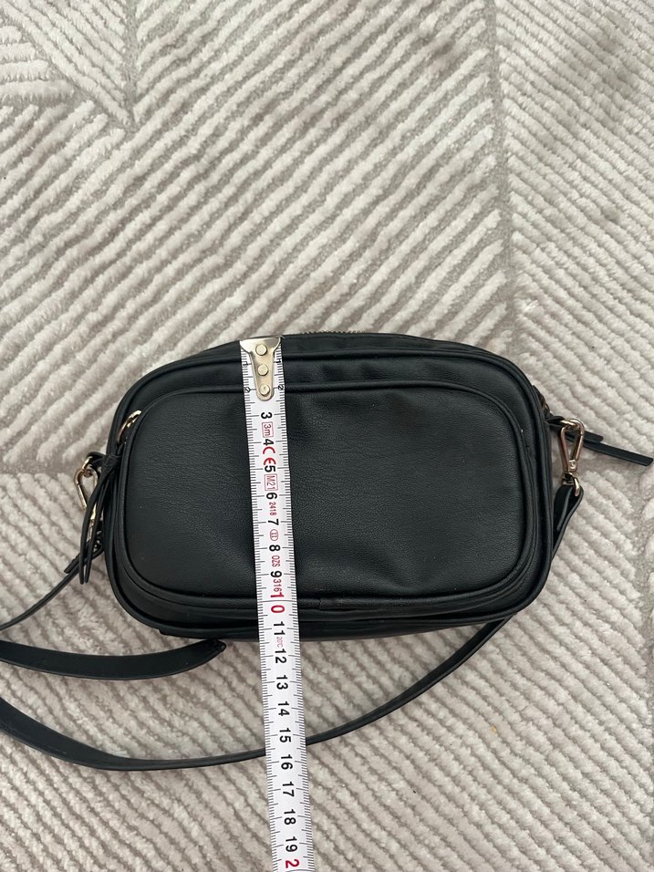 Siyah Deri Kadın Çapraz çanta - Görsel 5