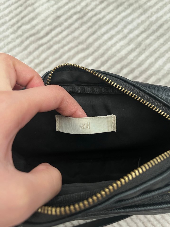 Siyah Deri Kadın Çapraz çanta - Görsel 3