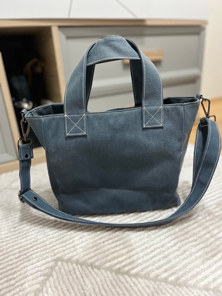 Huge element kanvas tote bag çanta - Görsel 2