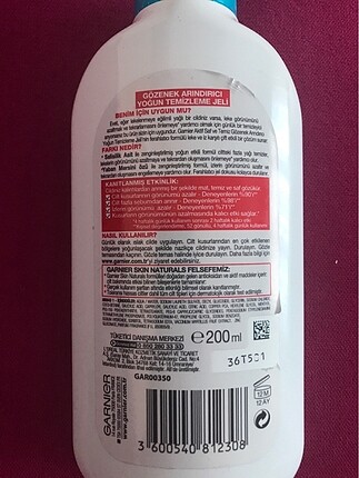 Garnier Garnier yüz temizleme jeli
