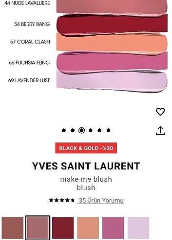 Beden Yves Saint Laurent make me blush likit allık