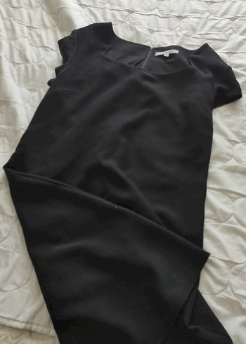 Zara Siyah Midi Elbise