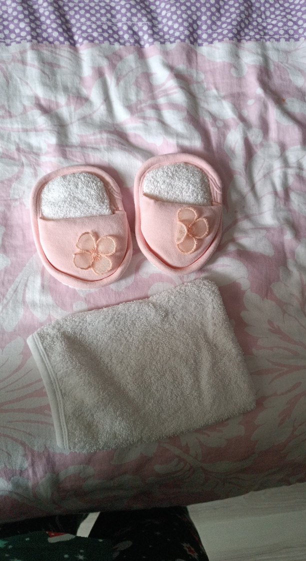 Kız Çocuk Kapüşonlu Nakışlı Bornoz seti - Görsel 2