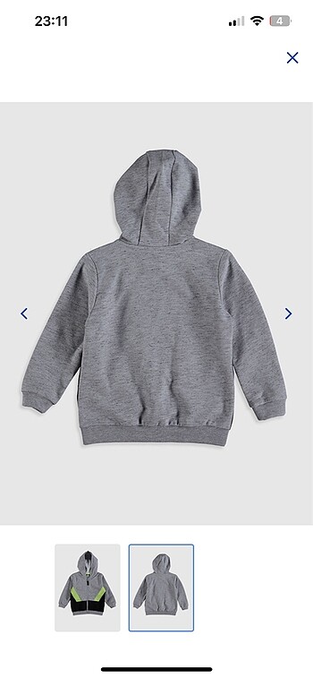 LC Waikiki Erkek Çocuk Sweat Hırka Kapuşonlu fermuarlı