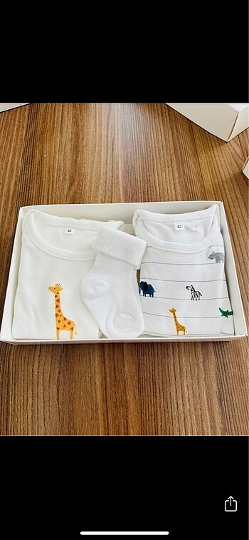 H&M BEBEK ZIBIN TAKIM 2 Lİ - ÇORAP HEDİYE