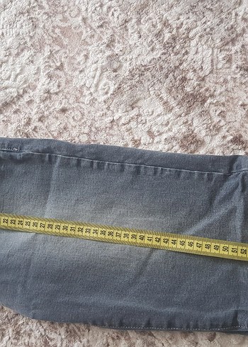 13-14 Yaş Beden gri Renk Gri Denim Erkek Çocuk sort