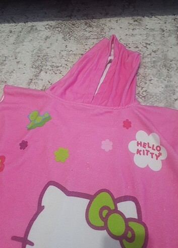 Diğer Hello kitty kapşonlu plaj havlusu