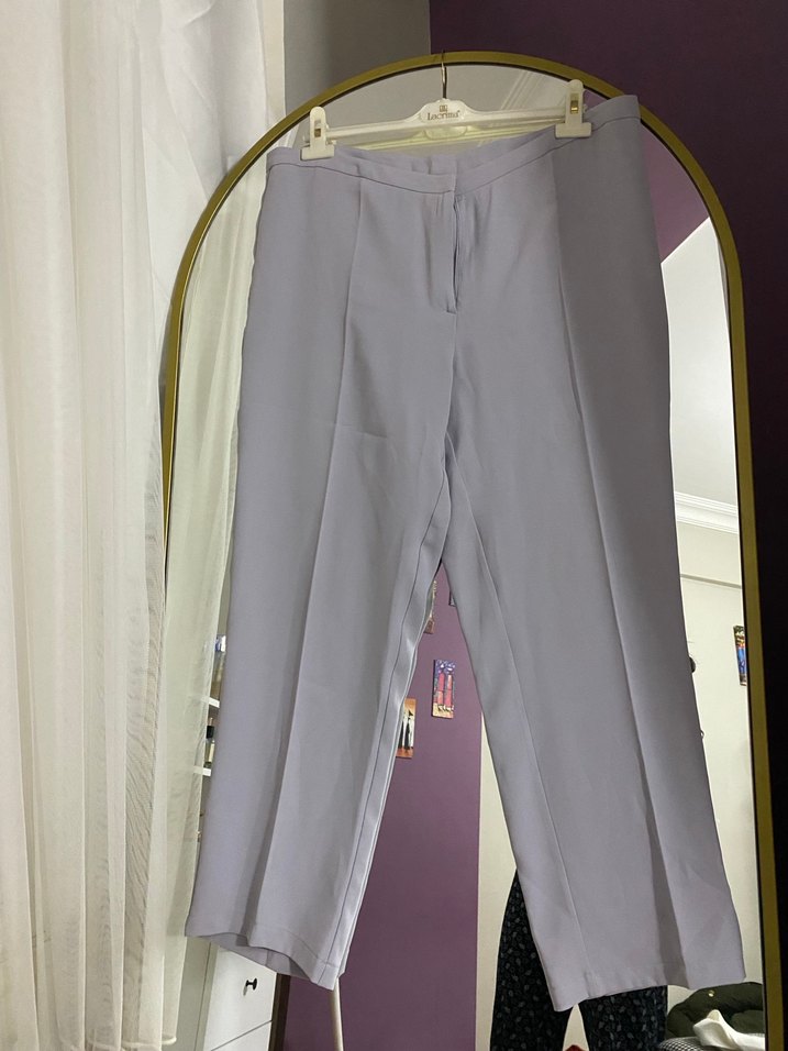 Gri taşlı kumaş takım - Görsel 2