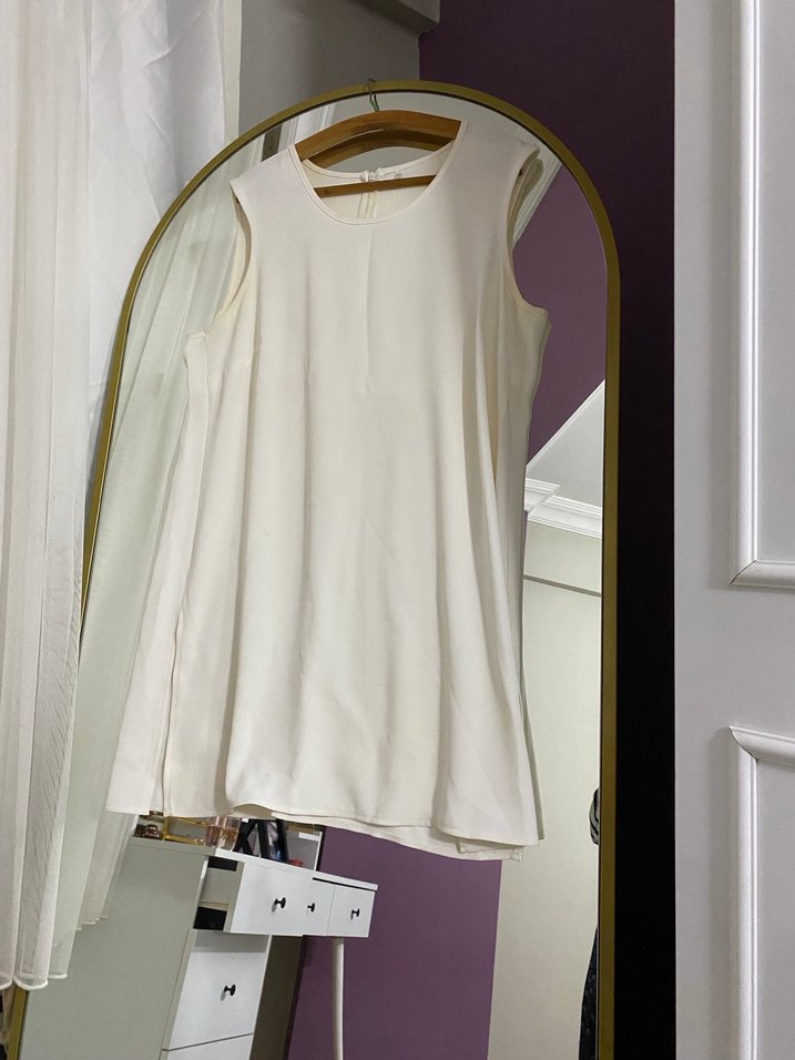 Gri taşlı kumaş takım - Görsel 3