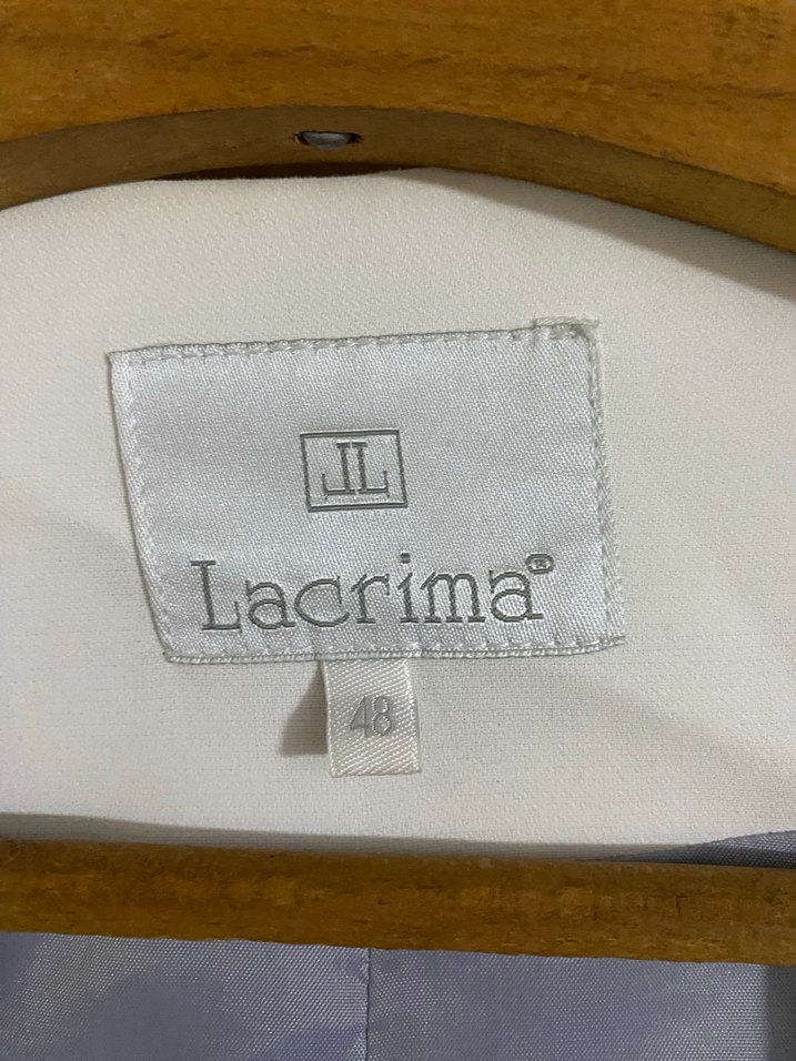 Gri taşlı kumaş takım - Görsel 5