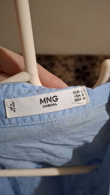 l Beden Mavi gömlek L 