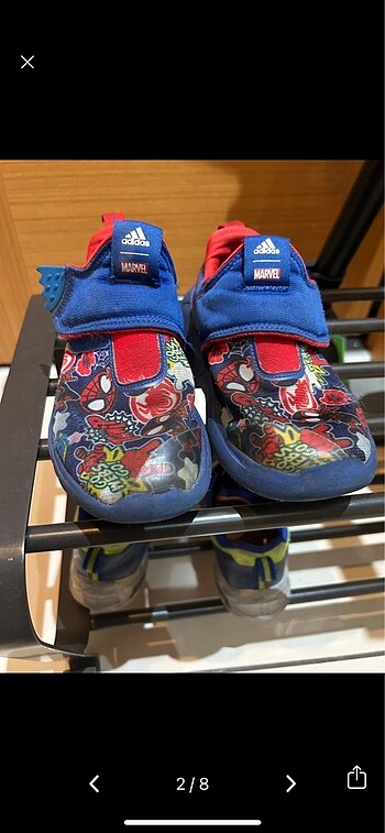 Adidas marvel örümcek adam spor ayakkabısı
