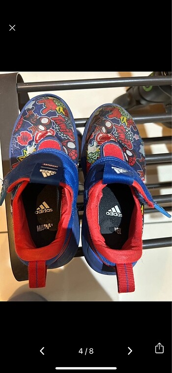 31 Beden Adidas marvel örümcek adam spor ayakkabısı
