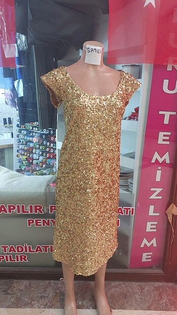 Paletli elbise 