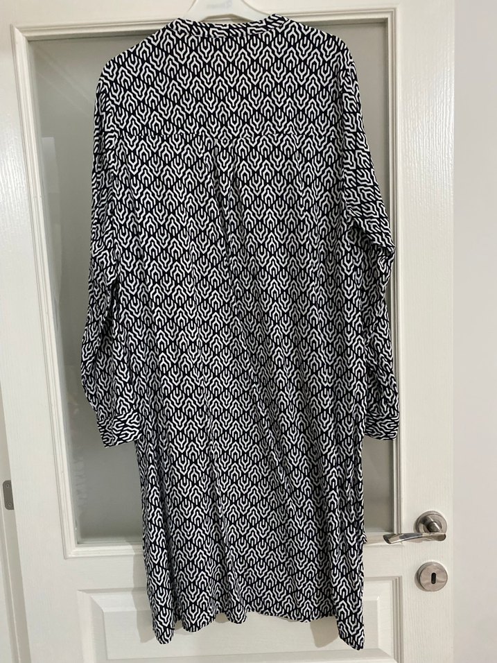 Gri Uzun Salaş Kadın Sabahlık - Görsel 3