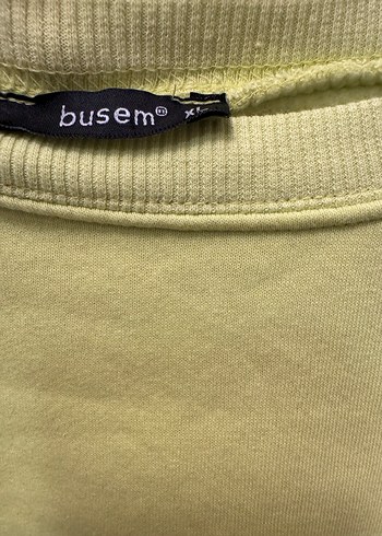 xl Beden sarı Renk Sarı Oversize Kadın Sweatshirt