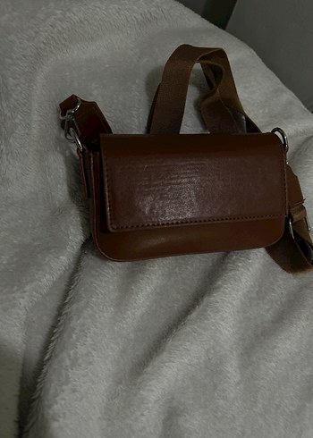 Bej Deri Kadın Omuz Çantası - Görsel 10