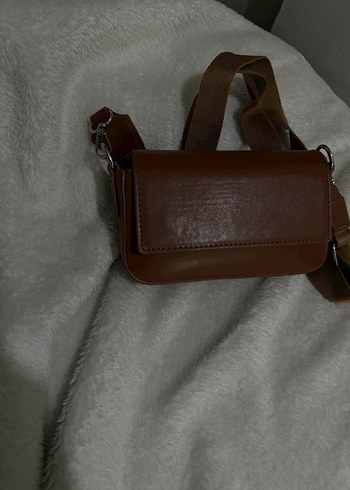 Bej Deri Kadın Omuz Çantası - Görsel 9