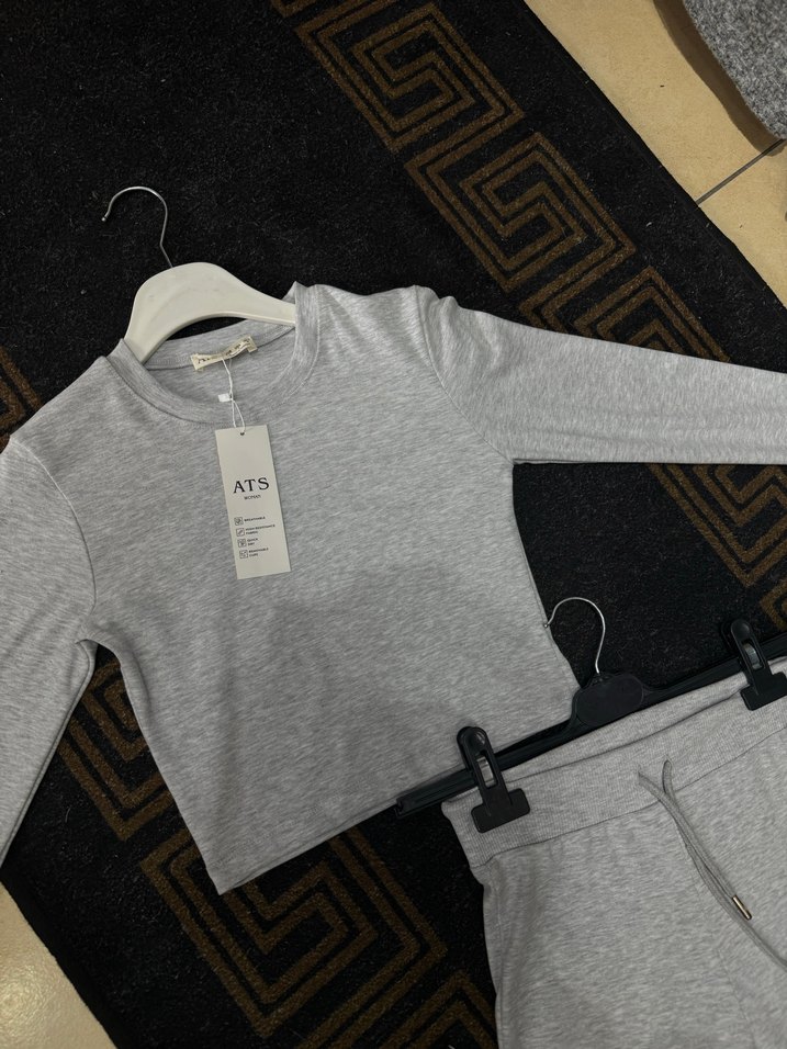 Gri Mini Kadın Eşofman Takımı - Görsel 5