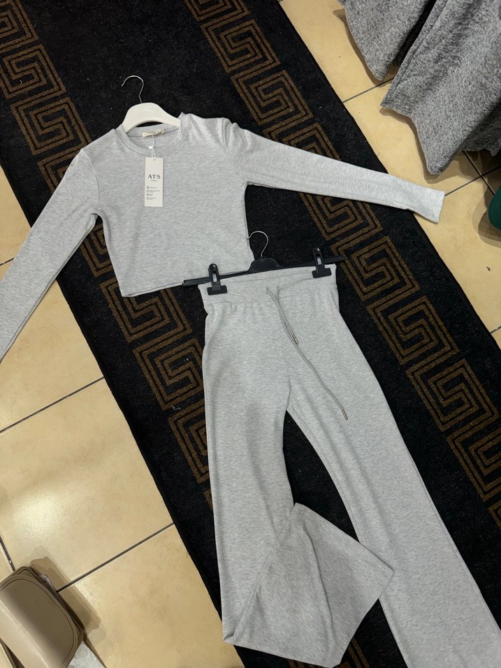 Gri Mini Kadın Eşofman Takımı - Görsel 4