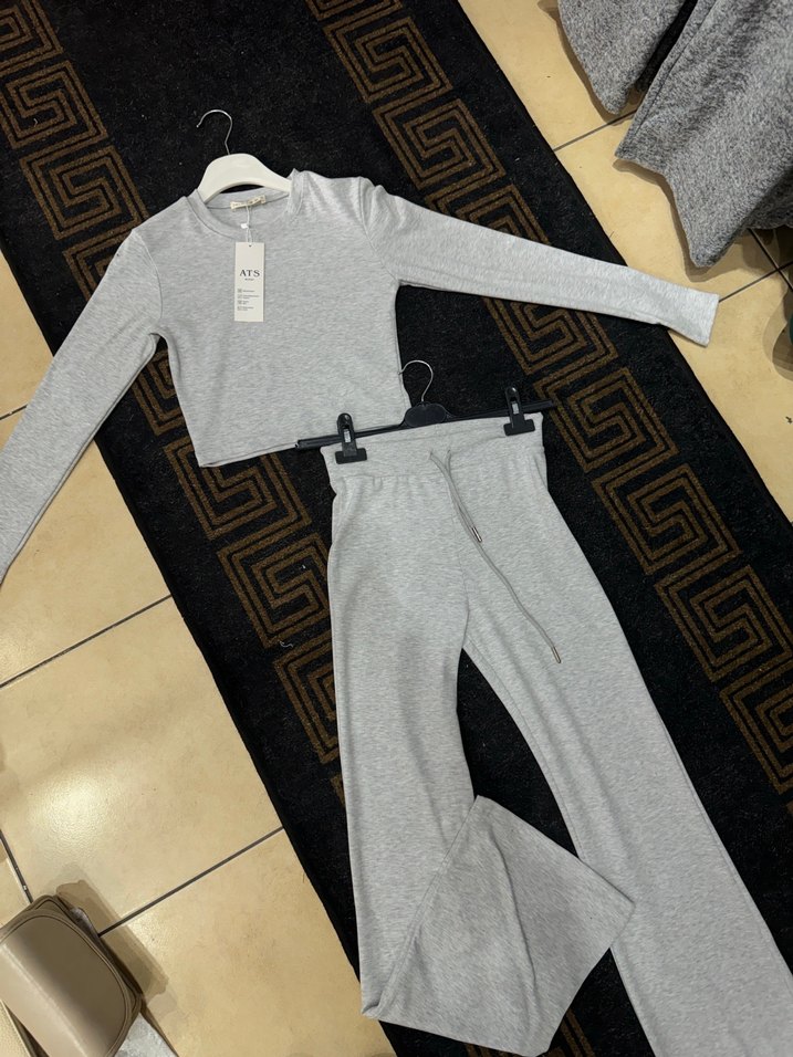 Gri Mini Kadın Eşofman Takımı - Görsel 3