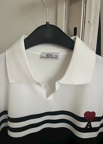 Erkek Siyah-Beyaz Pamuklu Polo Tişört - Görsel 4