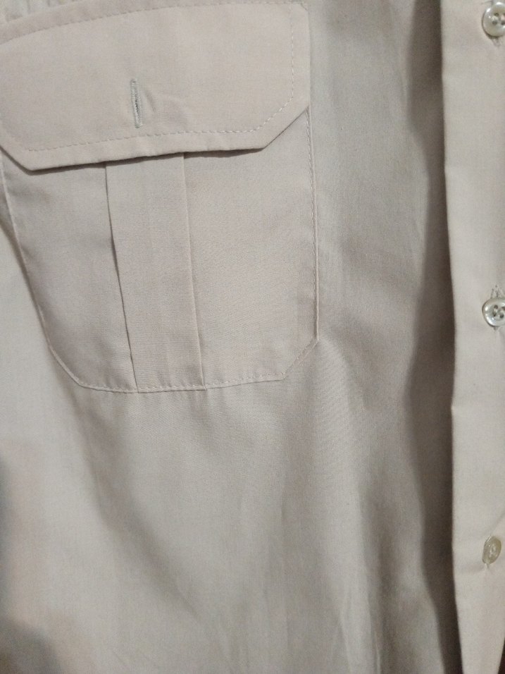 Bej Erkek Keten Gömlek - Görsel 5