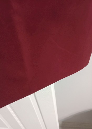 Bordo Midi Kadın Drapeli Etek - Görsel 4