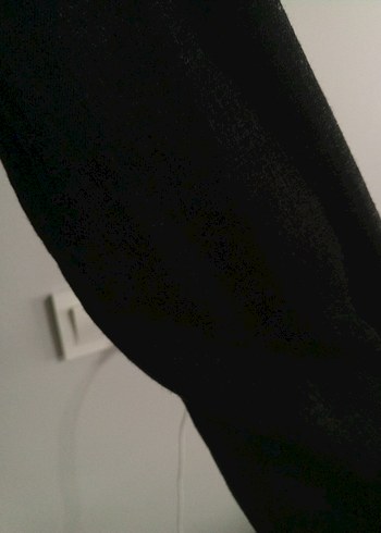 Erkek Siyah Keten Uzun Kollu Gömlek - Görsel 6