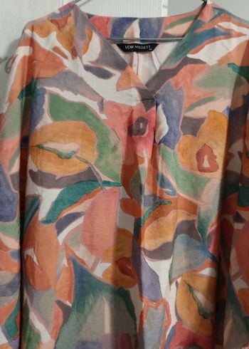 Bohem Tarz Uzun Renkli Batik Elbise - Görsel 2