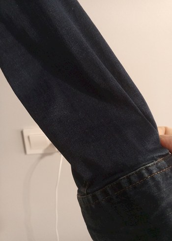 Erkek Lacivert Denim Gömlek - Görsel 5