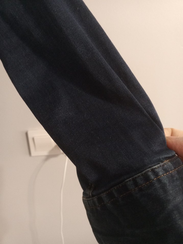 Erkek Lacivert Denim Gömlek - Görsel 5