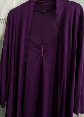 Kadın Mor Uzun ve Kolsuz Giy-Çık - Görsel 5
