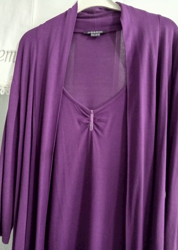 Kadın Mor Uzun ve Kolsuz Giy-Çık - Görsel 8