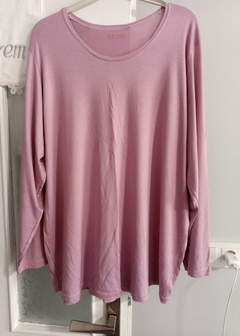 Pembe Uzun Kollu Salaş Kadın Bluz - Görsel 5