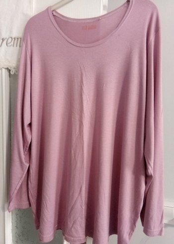 Pembe Uzun Kollu Salaş Kadın Bluz - Görsel 2