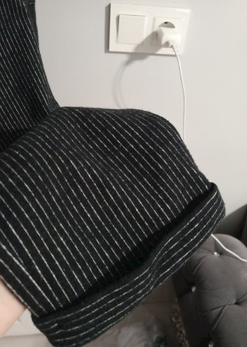 Gri Salaş Kadın Denim Uzun Tulum - Görsel 2