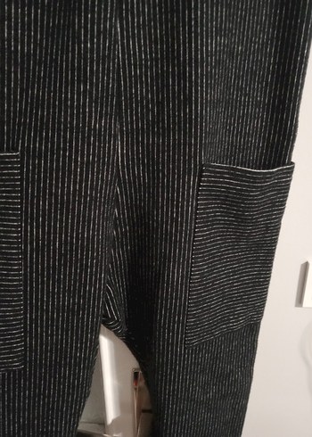 Gri Salaş Kadın Denim Uzun Tulum - Görsel 3