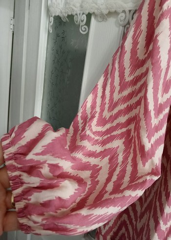 Pembe Uzun Kollu Bol Kesim yeni etiketli - Görsel 6