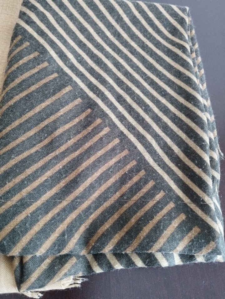 Bej ve haki Kadın Şalı - Görsel 2