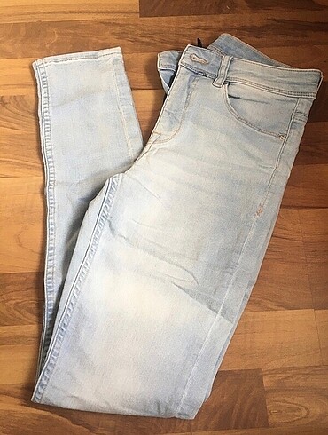 H&M mavi kot dar paça 38 beden