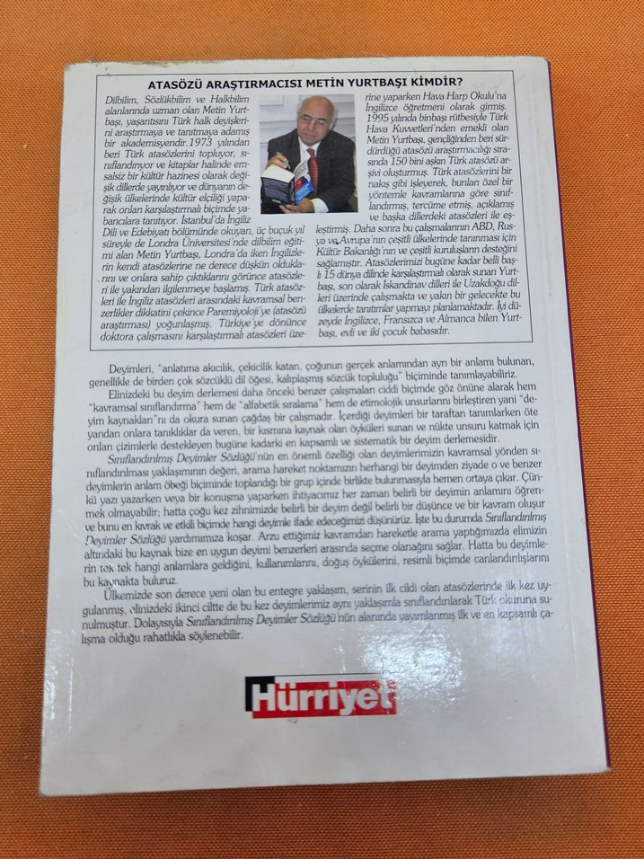 Sınıflandırılmış Deyimler Sözlüğü - Metin Yurtbaşı / 3-5129 - Görsel 2