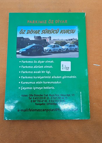 Öz Diyar Sürücü Kursu Test Kitabı / 3-5170 - Görsel 2