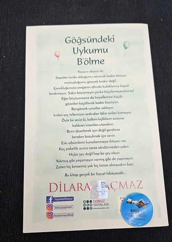 Göğsündeki Uykumu Bölme - Dilara Kaçmaz / 25-83 - Görsel 2