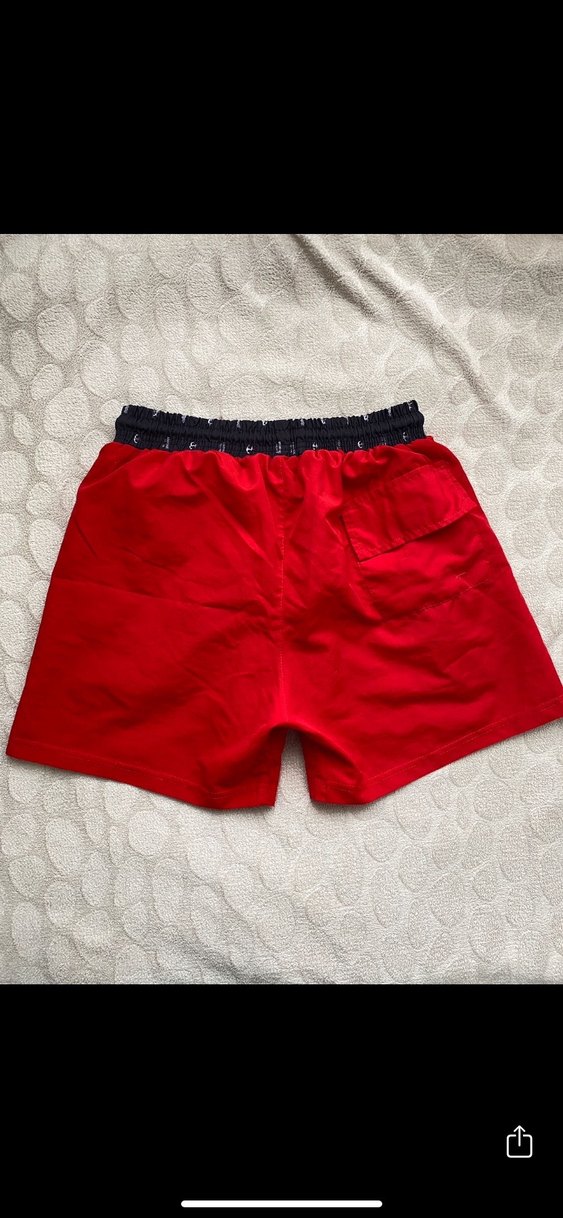 Kırmızı Erkek deniz Şortu - Görsel 3