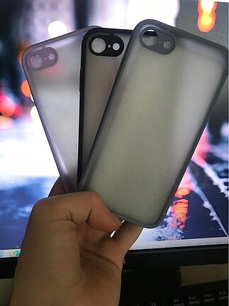 İPHONE 7/8 Kamera Korumalı Buzlu Kılıf