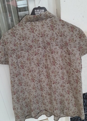 Kısa Kollu Bej Gömlek - Görsel 4