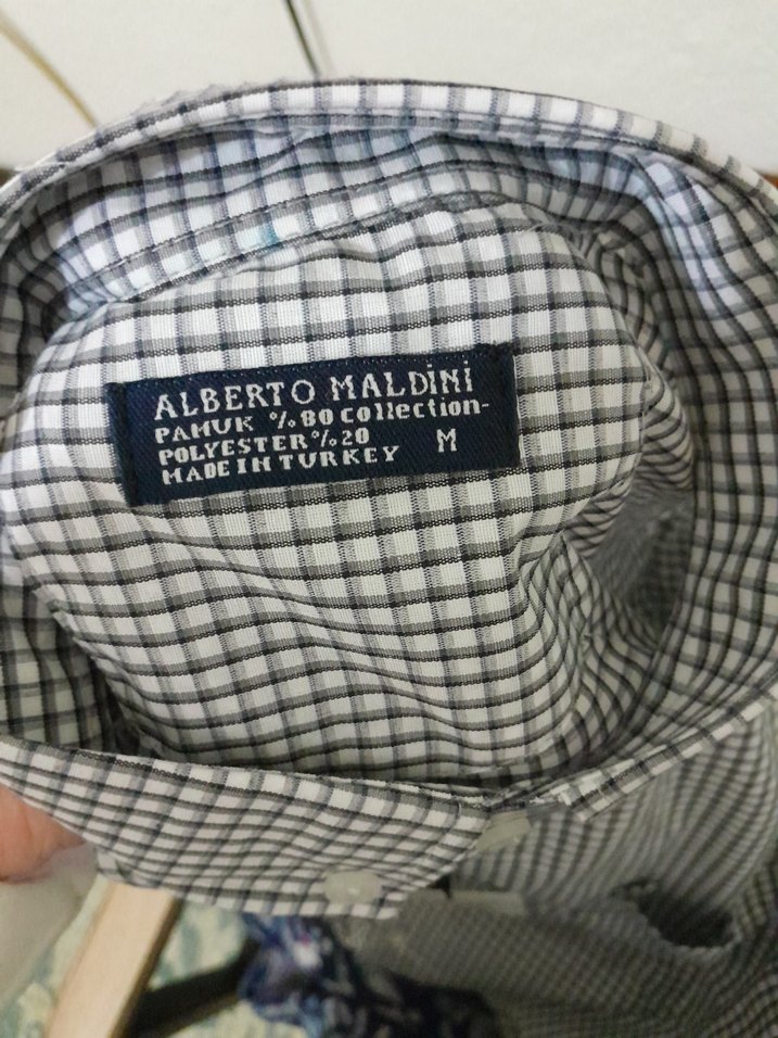 Gri Erkek Kısa Kollu Pamuklu Gömlek - Görsel 4