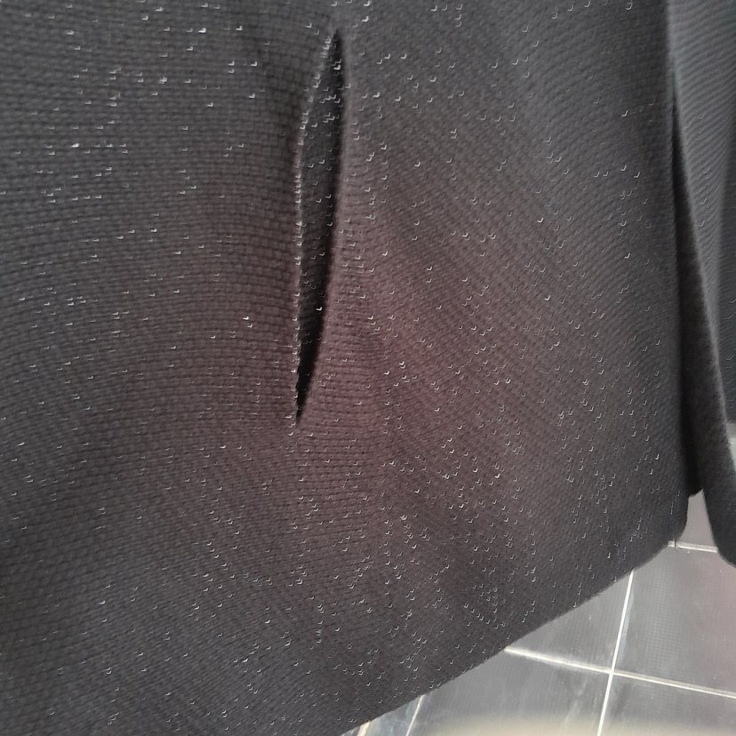 Düğmeli Siyah Hamile Pelerini - Görsel 5